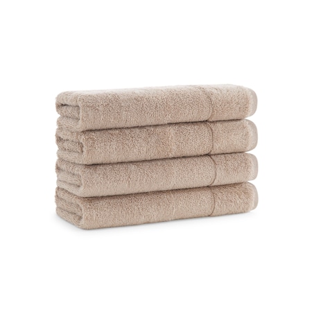 Monarch Brands Turkish Hand Towels, 18in x 32in, Solid , Hummus, 4PK PNP-HT-TS-1832-5-4-HMS